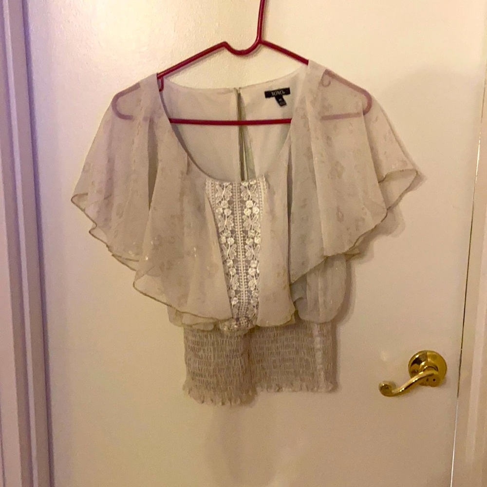 Barely worn medium white blouse from XOXO